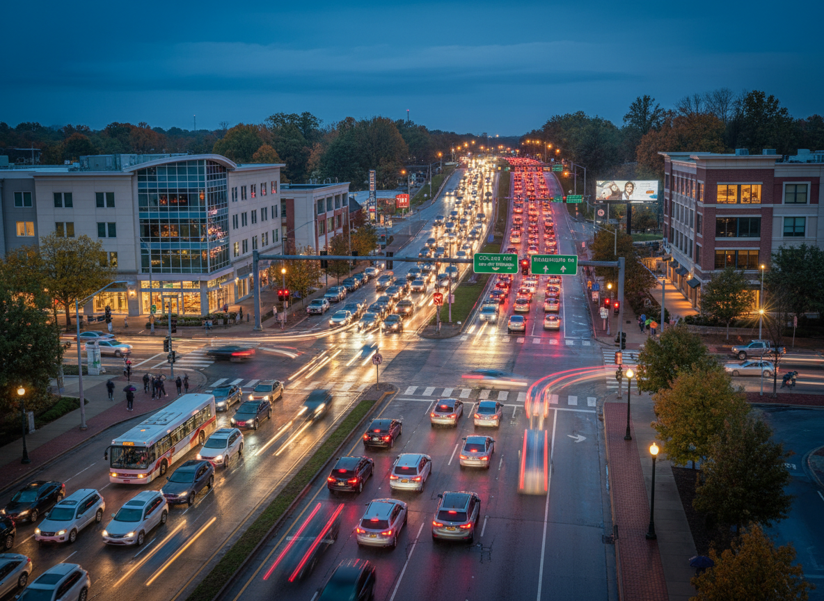 Busy intersections in Fayetteville and Springdale geo tagged